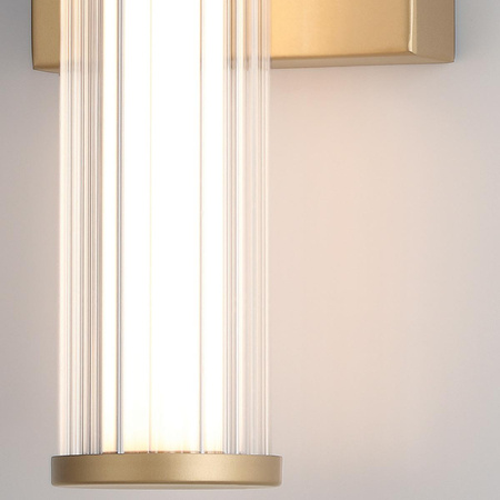 Mały kinkiet LED Fayton - Szczotkowane złoto (QN-FAYTON-S-BG) - Quintiesse