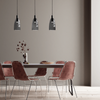 PENDANT LIGHT LED 3X5W 3000K BLACK (1970 Zambelis) - Zambelis
