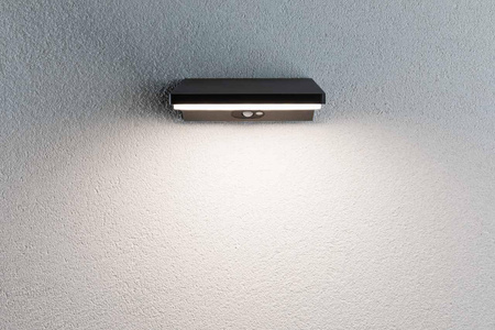 Oprawa elelewacyjna RONEA LED 12W czujnik ruchu 180x250mm 3000K IP54 230V ciemno szary aluminium (PL94332) - PAULMANN