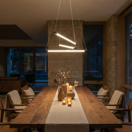 Ściemnialna lampa nad stół PALOS 3 3-STEP DIMM BK (AZ6777) Azzardo