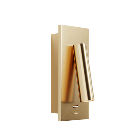 RECESSED READING LIGHT LED 3W BRUSHED BRASS (H67 Zambelis) - Zambelis