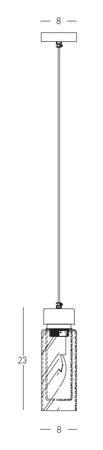 PENTANT LIGHT E14 SANDY BLACK ANTIQUE BRASS (22137 Zambelis) - Zambelis