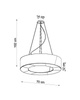Lampa wisząca SATURNO SLIM 70 czarna (SL.0754) - Sollux