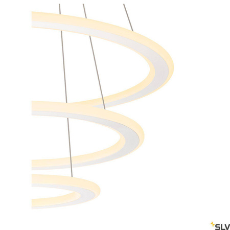 Lampa wisząca ONE FLAT triple DALI 2, Touch,  biała (1007702) - SLV