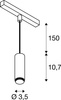 Stelaż LALU®  do wiszącej lampy szynowej , 48 V, Led Base, Mix&Match brąz (1007747) - SLV