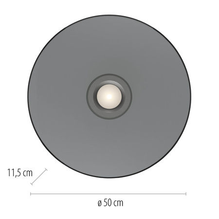 Ściemnialna lampa sufitowa PURE MOON SZARA (6095-15) - Paul Neuhaus