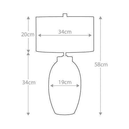 Lampa stołowa Victor (VICTOR-SM-TL-CR) - Elstead Lighting