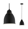Neordic Hilla  lampa wisząca max. 1x40W E27 czarny 230V metal (PL79763) - PAULMANN