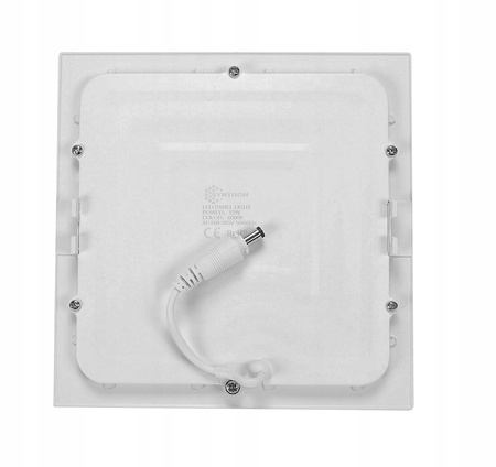 PANEL LED PODTYNKOWY PLAFON SUFITOWY KWADRAT 12W B.NEUTRALNA - Syntron