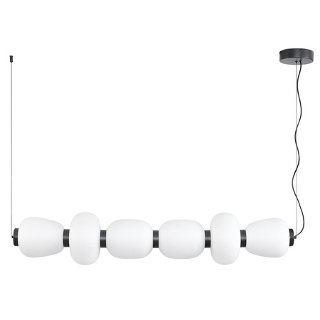Lampa wisząca BRILLA LED biało-czarna 125 cm (ST-CP241210-6L BLACK WHITE) - Step into Design