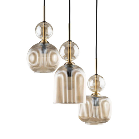 SOPHIA COGNAC LAMPA WISZACA 3XE14 (11041) - TK Lighting
