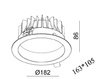 Mistic Lighting oprawa sufitowa łazienkowa LED Eyeround 19W 3000K wpuszczana biała MSTC-05411050