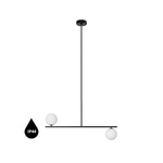 SUGURI C czarna lampa sufitowa w rozmiarze XL z podwyższoną szczelnością IP44 (SGC322RS66) - Ummo