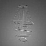Lampa wisząca Ledowe okręgi No.5 Φ120 cm 3k czarna ściemnialna Altavola Design (LA085/P_120_in_3k_black_dimm) - ALTAVOLA DESIGN