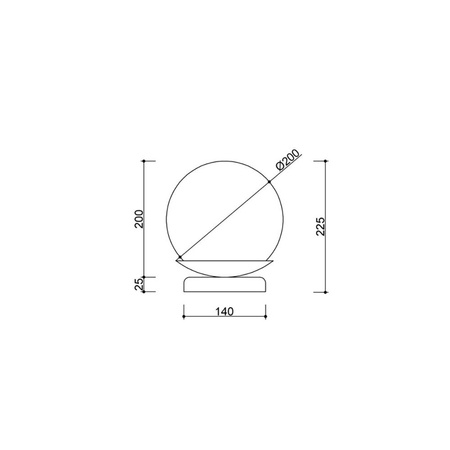 KUUL ST burgundowa lampa stołowa (KLS141P1) - Ummo