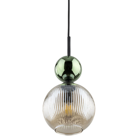 SOPHIA GREEN COGNAC LAMPA WISZĄCA 1XE14 (11145) - TK Lighting