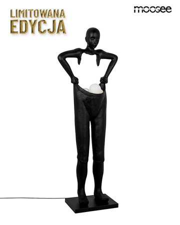MOOSEE lampa podłogowa HUMAN HOUDINI      czarna (MSE1501100511) - Moosee