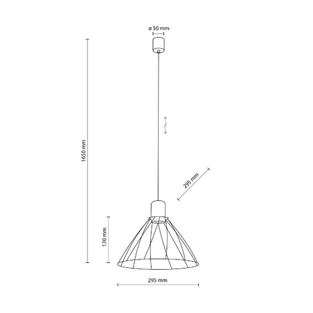Lampa wisząca MODESTO WOOD SOSNA Ø 30 cm (10156) - TK Lighting