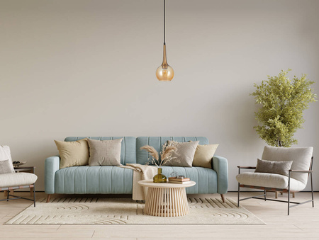 Pojedyncza lampa wisząca Favera (PND-42361-1-BRO-AMB) - Italux