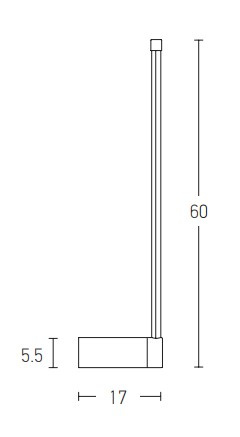 LED WALL LAMP 12W 3000K ALUMINIUM & PC BLACK (20114 Zambelis) - Zambelis