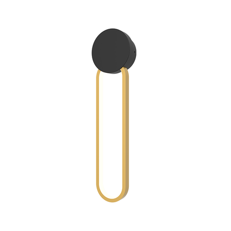 SCONCE LED LIGHT 13W 3000K ALUMINIUM-SILICON BLACK-GOLD (23102 Zambelis) - Zambelis