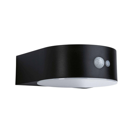 Oprawa elewacyjna EILEEN LED solar PIR 300lm 2200K IP44 czarny / tworzywo sztuczne (PL94730) - PAULMANN