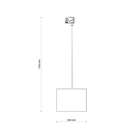 TRACER LINEN 380 TRÓJOBWODOWY 1XE27 (10690) - TK Lighting