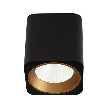 Lampa sufitowa TUB kwadrat + pierścień ozdobny złoty (C0212) - Maxlight