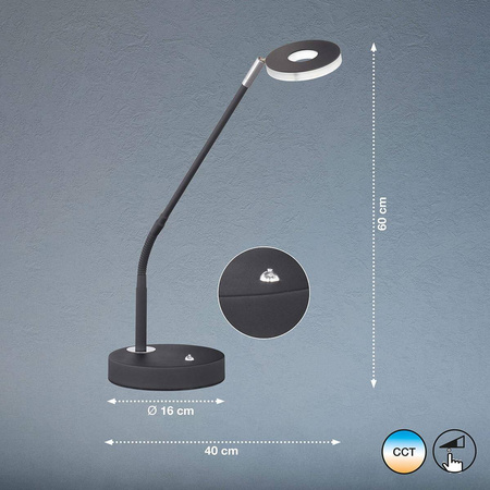 Ściemnialna lampa stołowa Dent (50416) - Fischer&Honsel