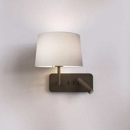 Lampka do Czytania Side by Side Grande USB Brąz (1406012) - Astro Lighting