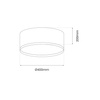 Plafoniera RONDO BLACK 18W LED (ML7070) - Milagro