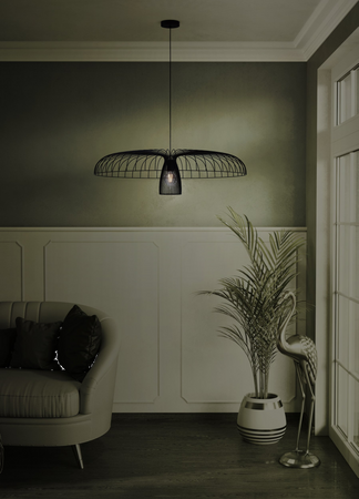 Lampa wisząca CHAMPERICO czarna (390217) - EGLO