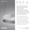 PURE E-CLIPSE LAMPA WISZĄCA ALUMINIUM (2560-95) - Paul Neuhaus