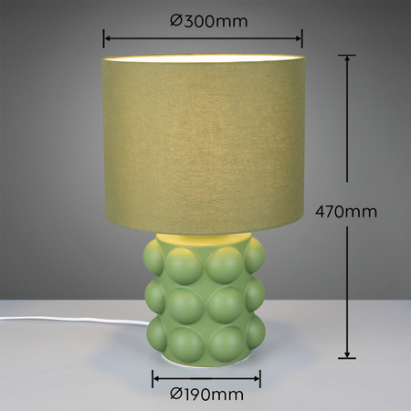 Lampa stołowa z abażurem KATE (R56481915) - RL