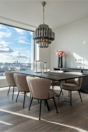 RICHMOND świecznik EMERAY srebrny (-WL-0073) - Richmond Interiors