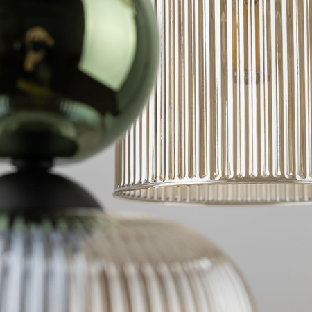 SOPHIA GREEN COGNAC LAMPA WISZĄCA 6XE14 (11150) - TK Lighting