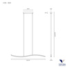 Lampa Wisząca LIL WAVE Kol. Czarny 3000K (0040.31) - Vivida