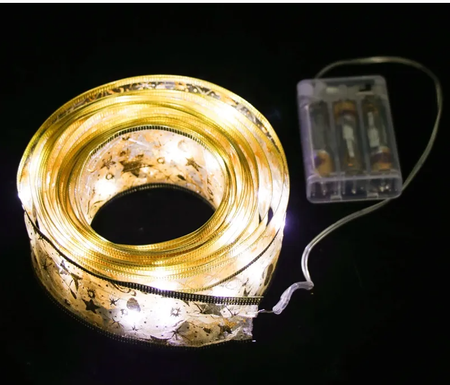 Kurtyna wstążka złota 1000L 3W barwa ciepła - DomenoLED