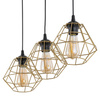 Lampa wisząca DIAMOND złota 3 PL LISTWA (4642) - TK Lighting