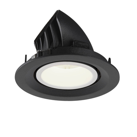 NUMINOS® GIMBLE M, oprawa sufitowa wpuszczana czarna/biała 4000 K 40° (1005961) - SLV