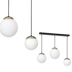 Lampa wisząca SPARTA BLACK / GOLD 3xE14 (MLP6500) - Milagro