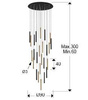 Varas lampa wisząca 25L (373968D) - Schuller