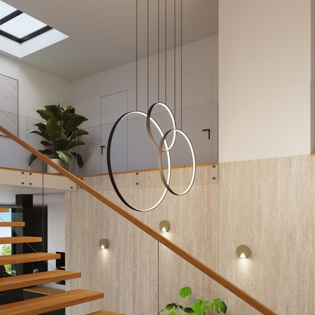 Lampa wisząca RIO 3 55/78/110 czarna LED 3000K (TH.540) - Thoro Lighting