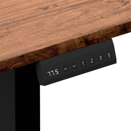 Biurko gamingowe regulowane elektrycznie Control+ 120 Drewno (LV0861) - LVN SYSTEM