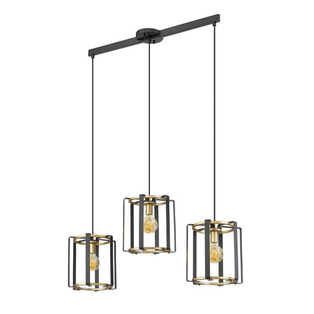 Lampa wisząca Primero  (PND-44003-3-BK-GD) - Italux