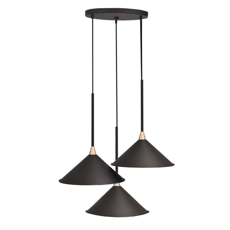Lampa wisząca Merto 3 - Czarna (320 mm)   (5066) - Shilo