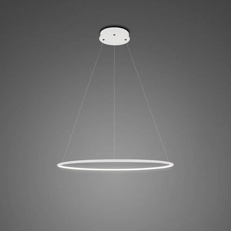 Lampa wisząca Ledowe Okręgi No.1 Φ40 in 4k biała ściemnialna Altavola Design (LA073/P_40_in_4k_white_dimm) - ALTAVOLA DESIGN