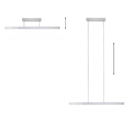 Lampa z płynną regulacją wysokości i szerokości PURE-MOTO-RISE ALUMINIUM (2545-95) - Paul Neuhaus