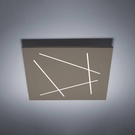 Plafon FLAT 60 cm, Kol. Beżowy 3000K (0002.22.SA W) - Vivida