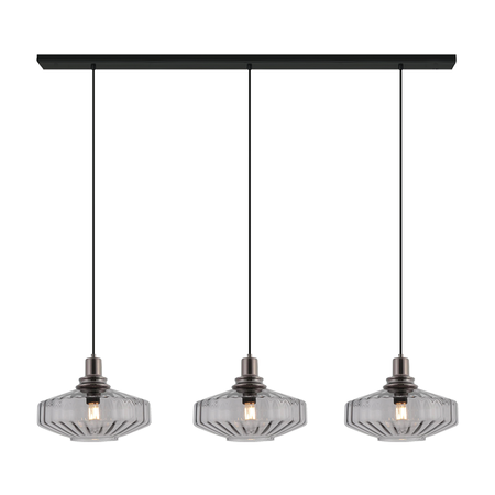 LINE LIGHT 3XE27 MAX 40W GLASS ANODISED DARK GREY (23013 Zambelis) - Zambelis